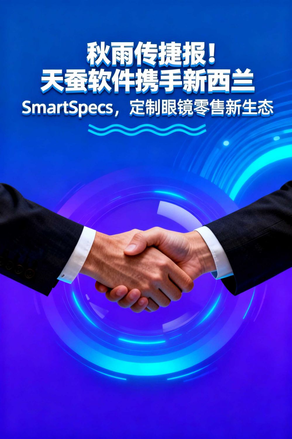 秋雨傳捷報(bào)！天蠶軟件攜手新西蘭 SmartSpecs，定制眼鏡零售新生態(tài)